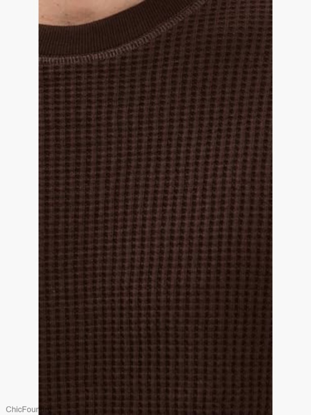 Men's Wade Waffle Thermal Long Sleeve Tee - Heavyweight - Picture 6 of 6